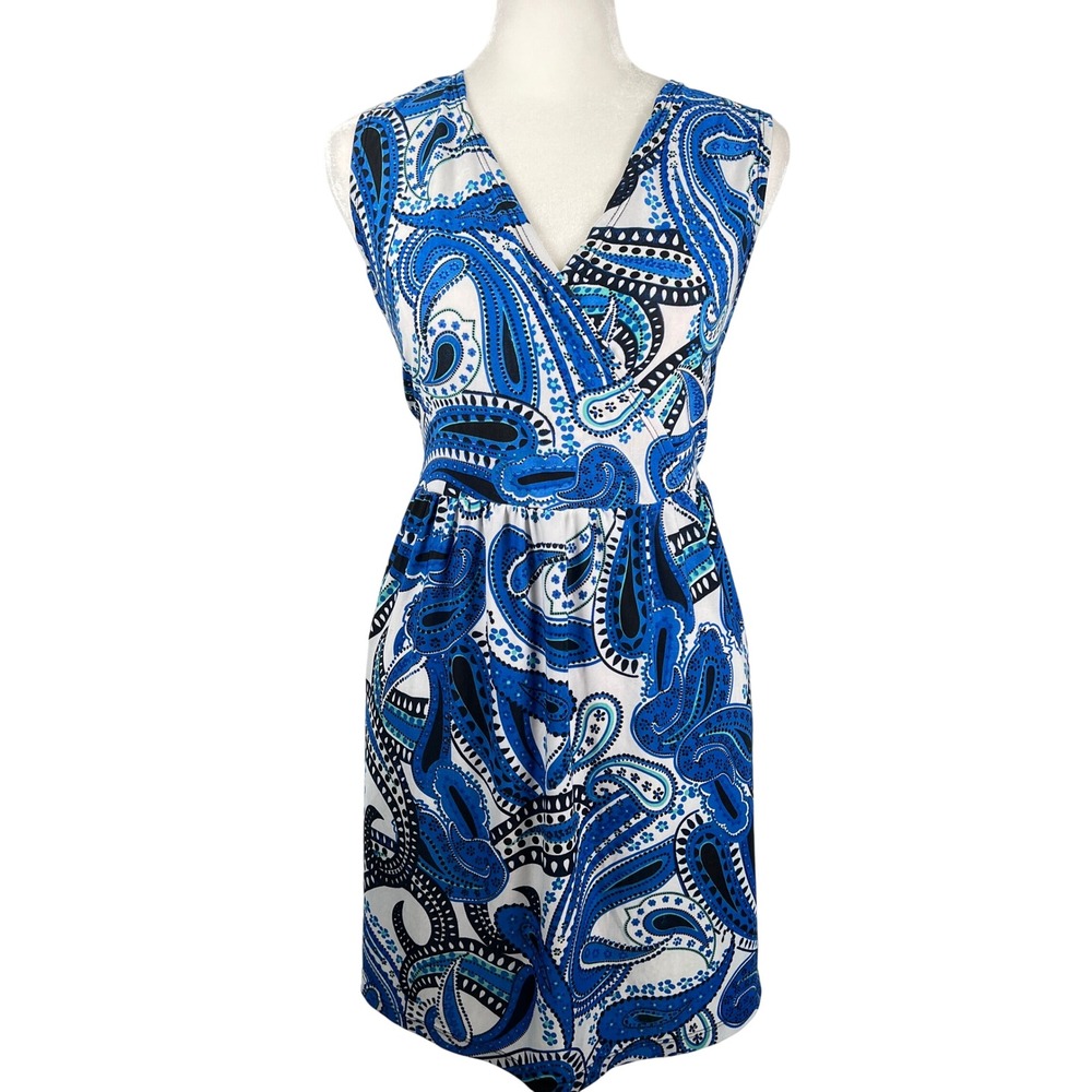 Flirty Pink Blue Paisley Baby‎ Doll Stretch Knit Sleeveless Top Plus Size 2X Y2K